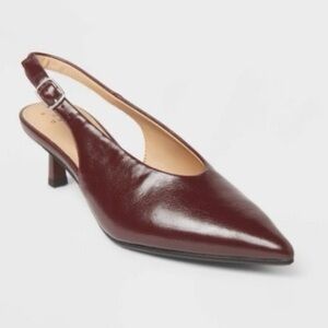 a new day Maroon Slingback Heels